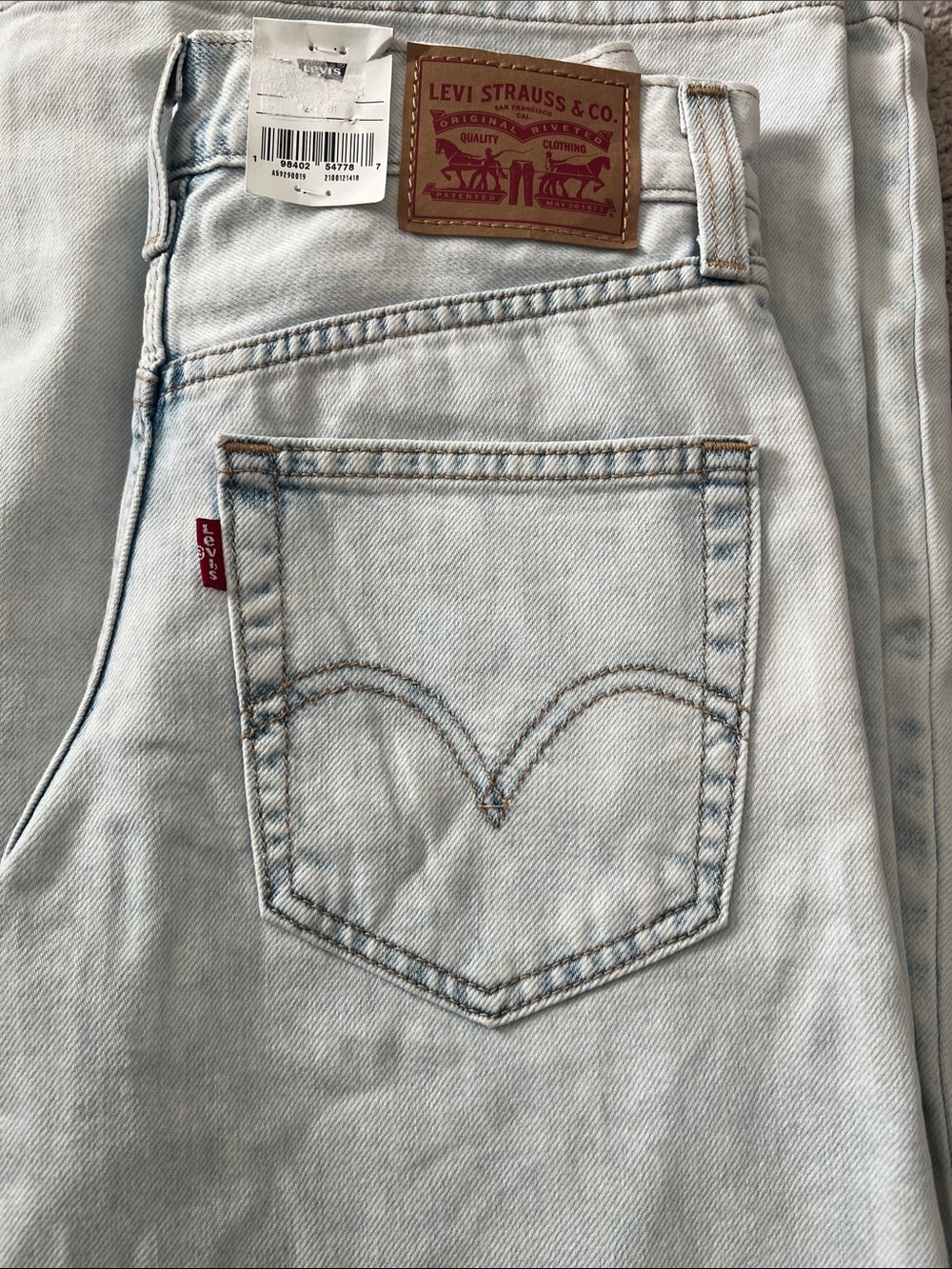 Levi's Pale Blue Wide Leg Women's Jeans
